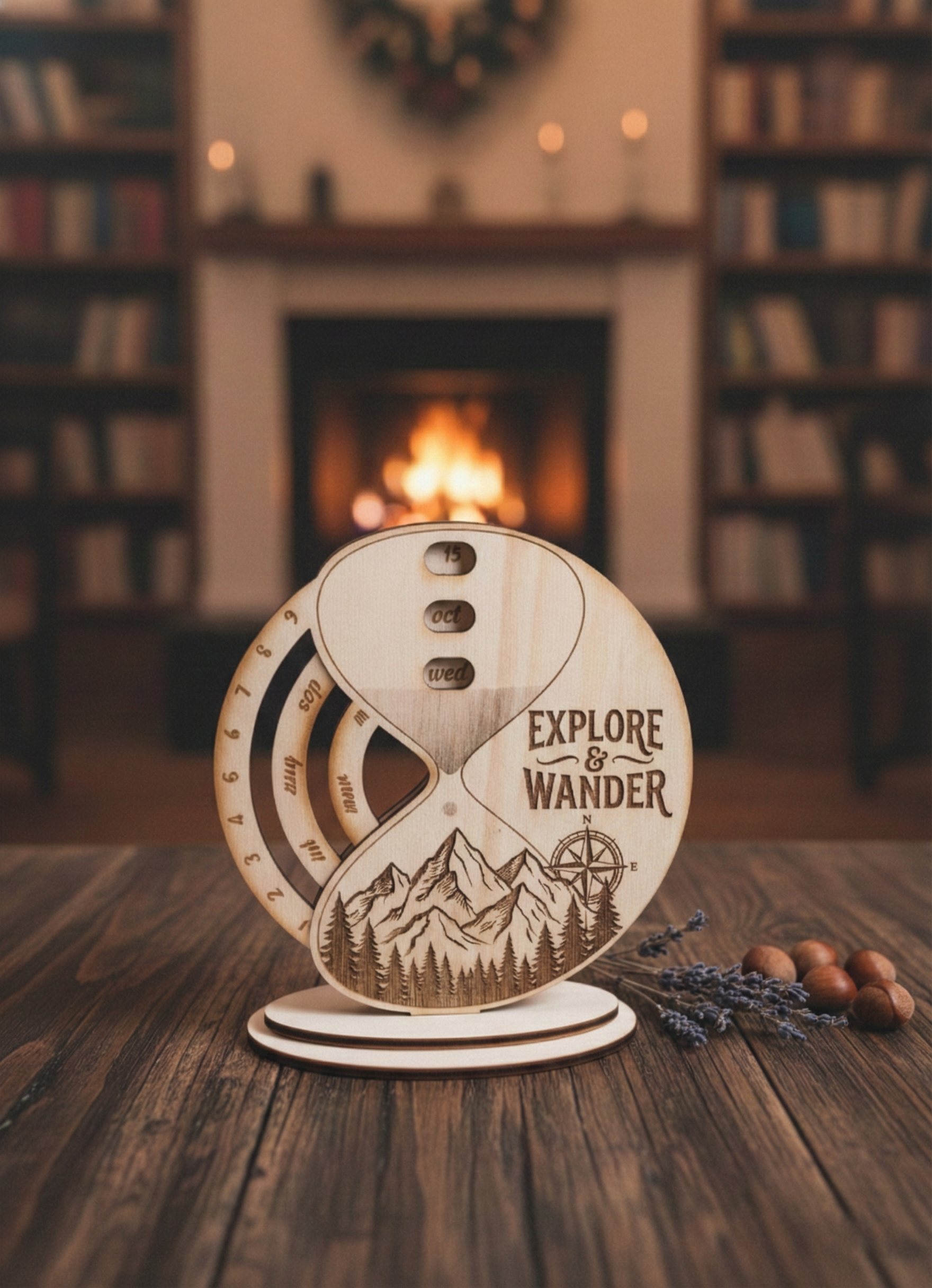 Calendar Perpetuu din Lemn – "Timpul Tău, Povestea Ta"