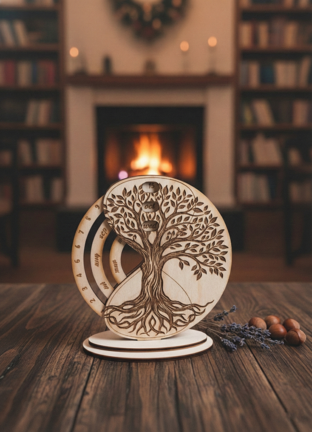 Calendar Perpetuu din Lemn – "Timpul Tău, Povestea Ta"